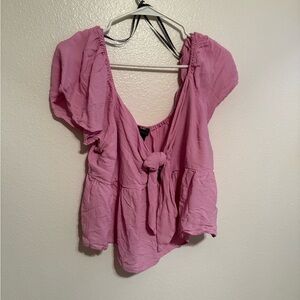 Pink Women's Top (She just needs a good wash and dry!)